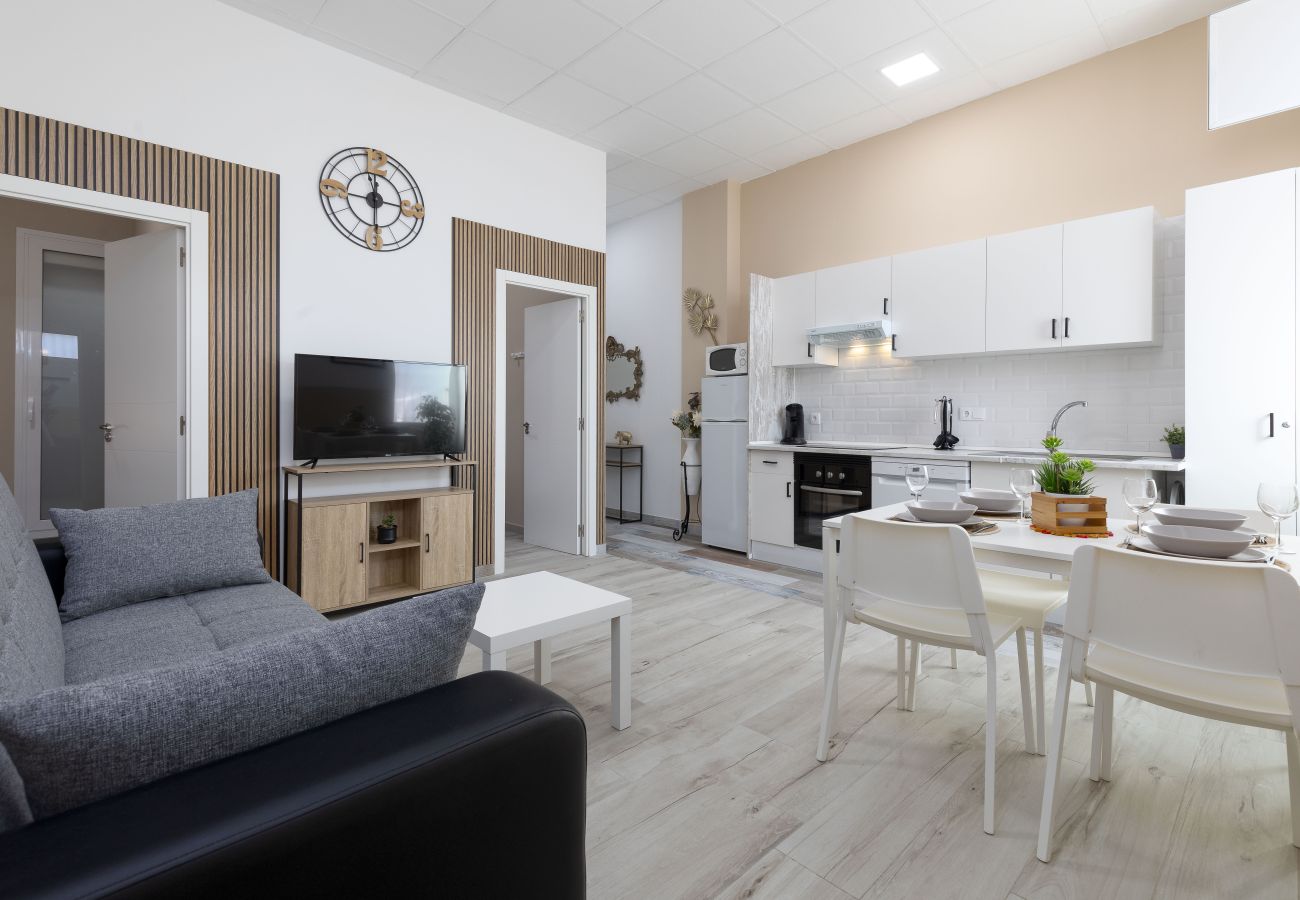 ApartUP Malvarrosa Las Arenas Access Apartamento accesibe en Playa Malvarrosa de Valencia para 5 pax